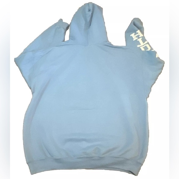 Mammoth Mountain Women XL Baby Blue Gildan Cotton Blend Pull Over Hoodie Sweater - Picture 4 of 4